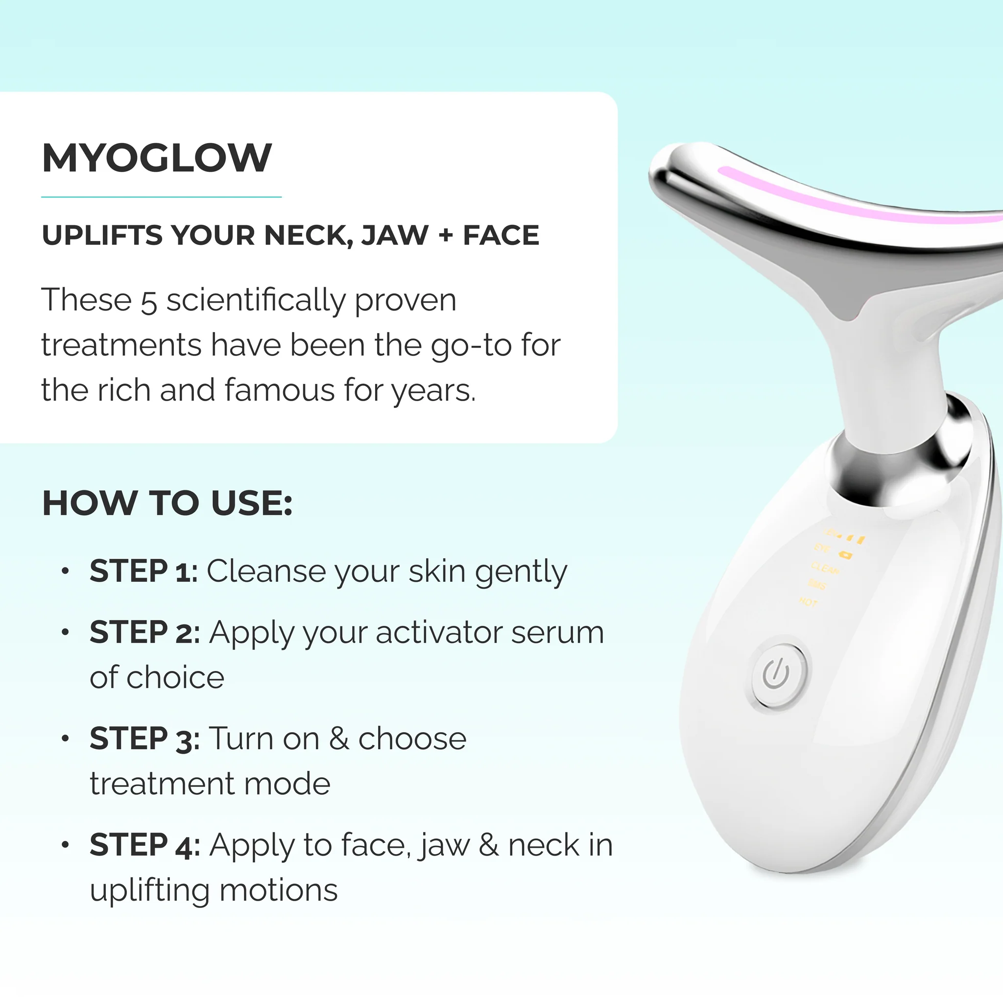 MyoGlow - Neck Lifting Device