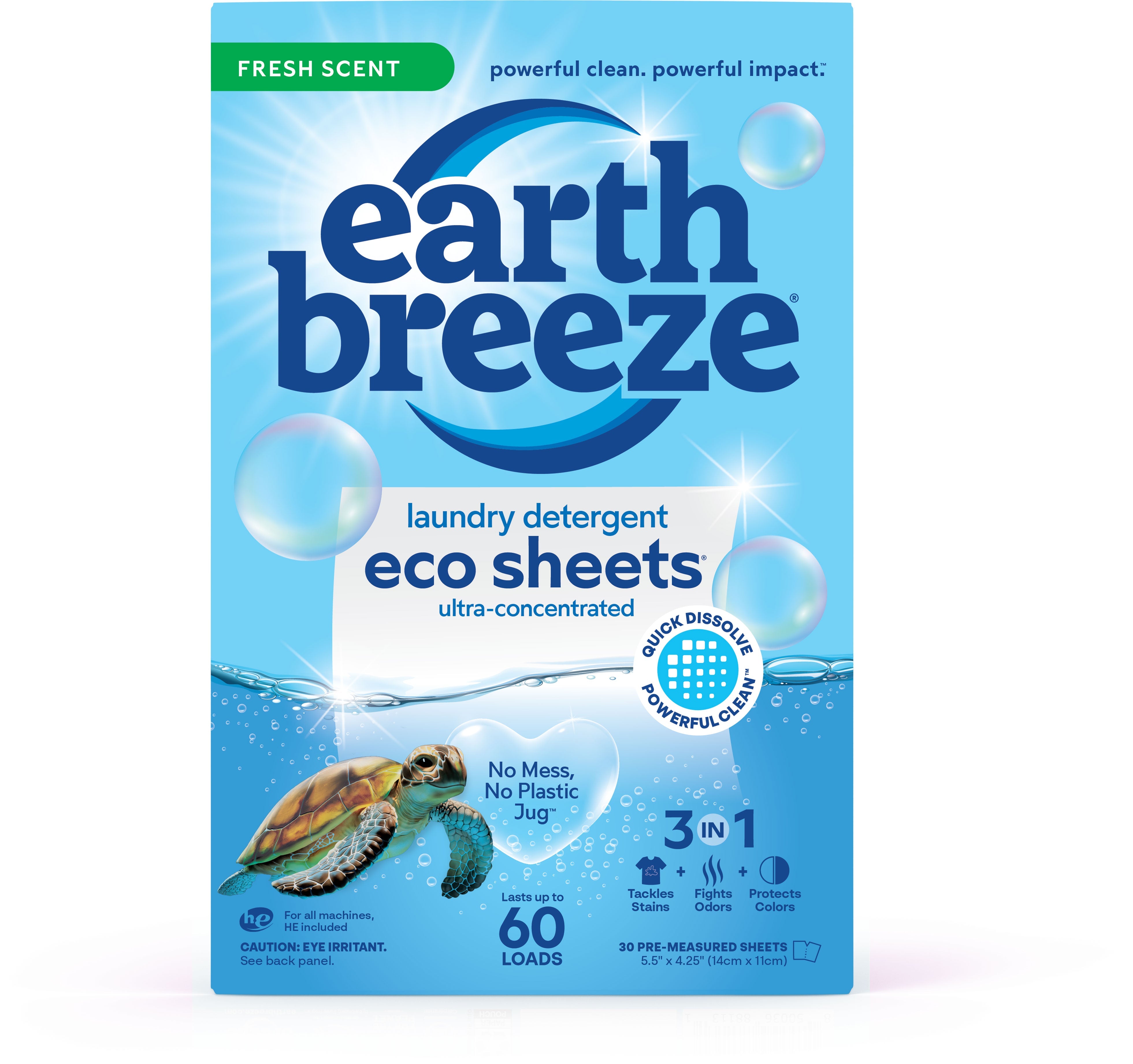 Laundry Detergent Eco Sheets - 60 Loads