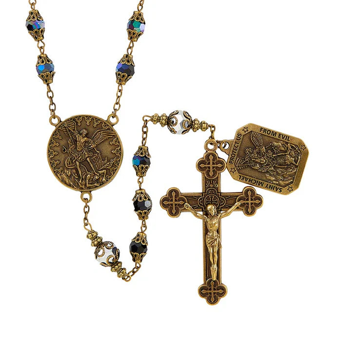 Large Creed® Saint Michael Vintage Rosary